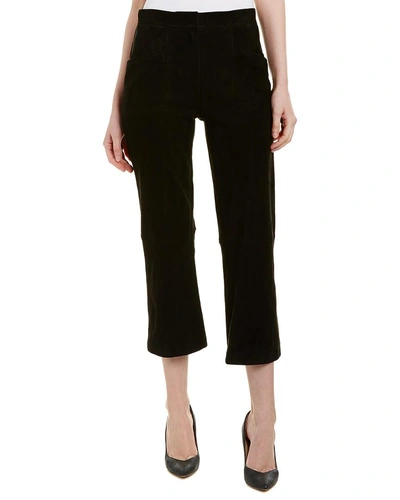 Shop Elie Tahari Suede Pant In Nocolor