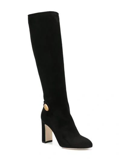 Shop Dolce & Gabbana Vally Mid-calf Boots In Black