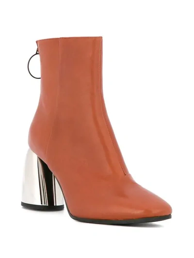 Shop Ellery Cone Heel Ankle Boots In Brown