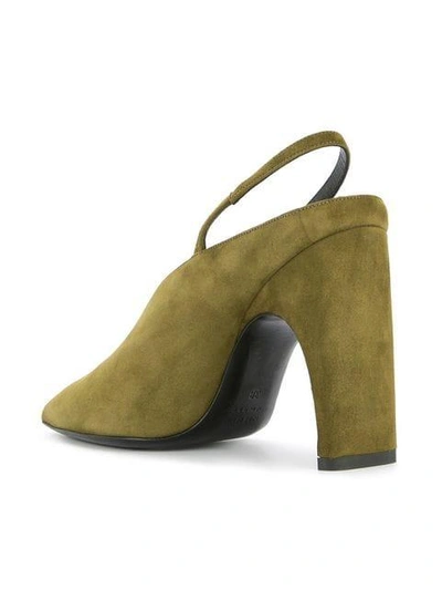 Shop Pierre Hardy Pointed Toe Pumps In Green