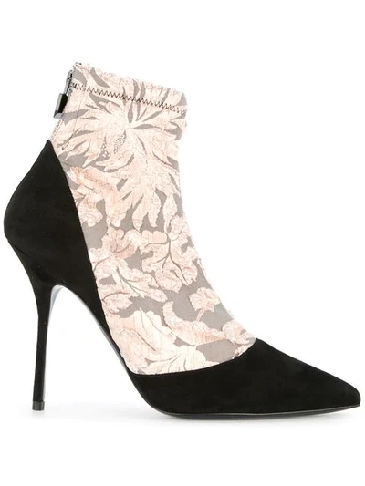 Shop Pierre Hardy Laced-illusion Pumps In Black