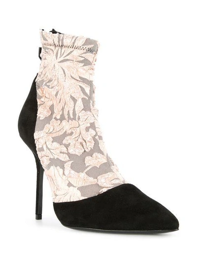 Shop Pierre Hardy Laced-illusion Pumps In Black