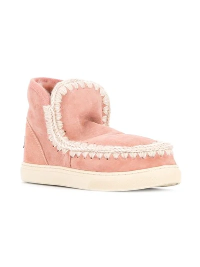Shop Mou Snow Boots In Antic Rose