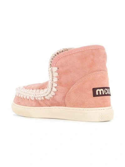 Shop Mou Snow Boots In Antic Rose
