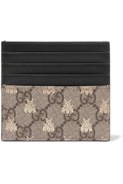 Shop Gucci Printed Coated-canvas Cardholder