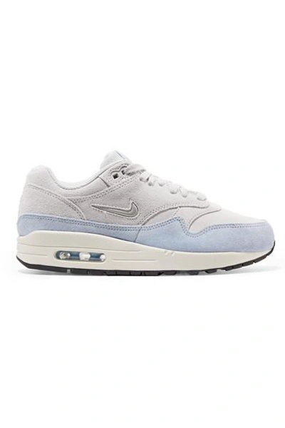 Shop Nike Air Max 1 Premium Sc Two-tone Suede Sneakers In Light Gray