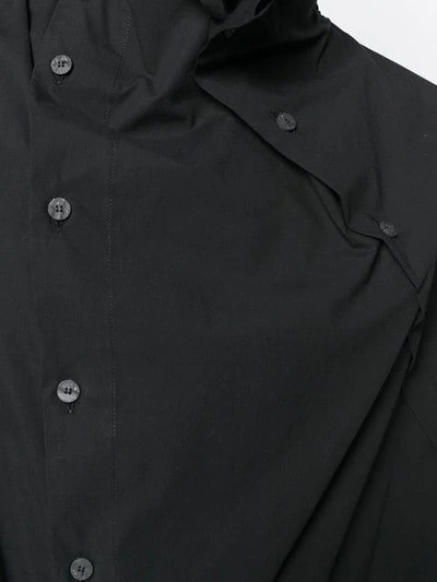 Shop Lost & Found Ria Dunn Asymmetric High Neck Shirt - Black