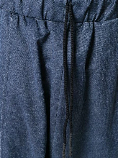 Shop Lost & Found Ria Dunn Dropped Crotch Trousers - Blue