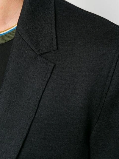 Shop Lanvin Buttoned Blazer Jacket In 10 Noir
