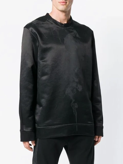 Shop Lost & Found Ria Dunn Smoke Printed Sweatshirt - Black