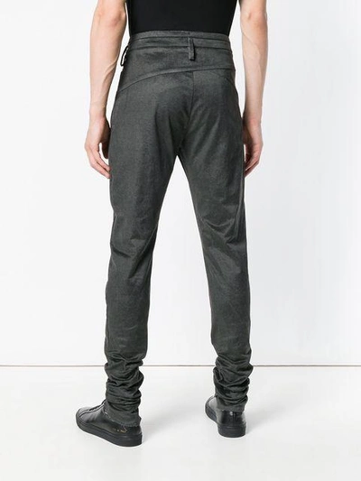 darted slim fit trousers