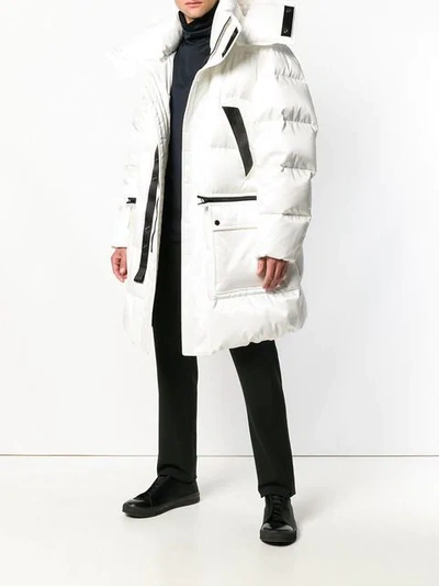 Shop Tom Ford Oversized Padded Coat In White