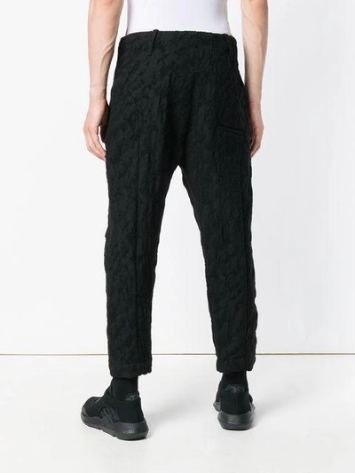 Shop Lost & Found Ria Dunn Cropped Darted Trousers - Black