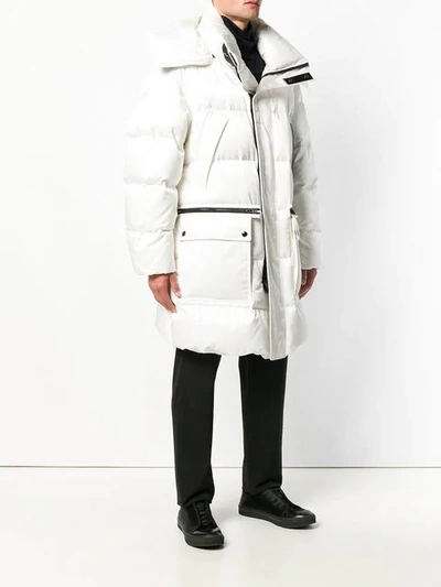 Shop Tom Ford Oversized Padded Coat In White