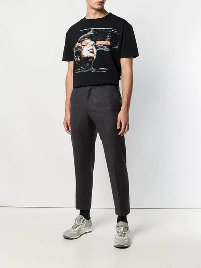 Shop Mcq By Alexander Mcqueen Plaid Tailored Trousers In Grey