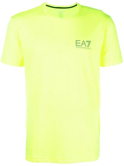 Shop Ea7 Emporio Armani Basic Logo T-shirt - Yellow