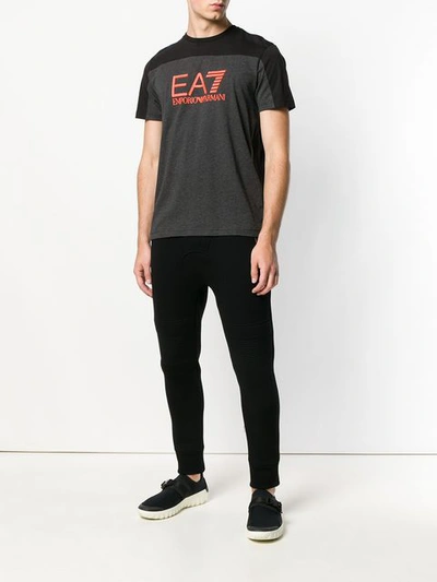 Shop Ea7 Emporio Armani Basic Logo T-shirt - Grey