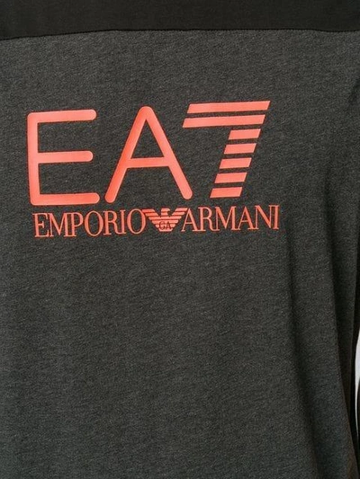 Shop Ea7 Emporio Armani Basic Logo T-shirt - Grey