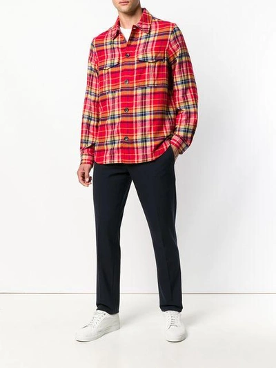 Shop Ps By Paul Smith Checked Shirt - Red