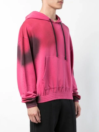 Off-white Printed Cotton-jersey Hooded Sweatshirt In Fuchsia u0026 Black |  ModeSens