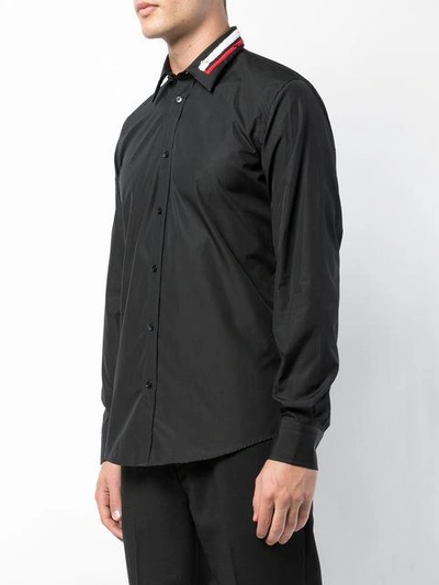 Shop Givenchy Embellished Collar Shirt In Black