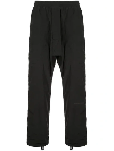 Shop 11 By Boris Bidjan Saberi Loose Fit Drop-crotch Trousers - Black