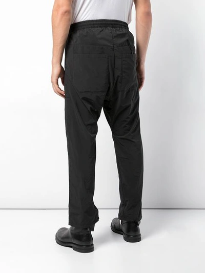 Shop 11 By Boris Bidjan Saberi Loose Fit Drop-crotch Trousers - Black