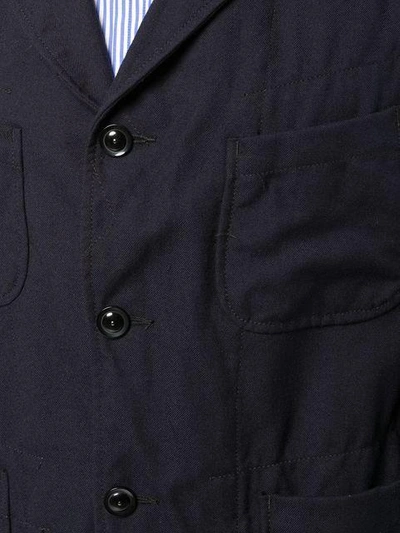 Shop Engineered Garments Wrinkled Blazer - Blue