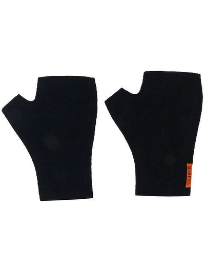 Shop Barena Venezia Barena Fingerless Gloves - Blue