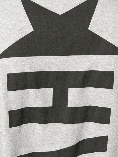 Shop Hydrogen Logo Print T-shirt In Grey