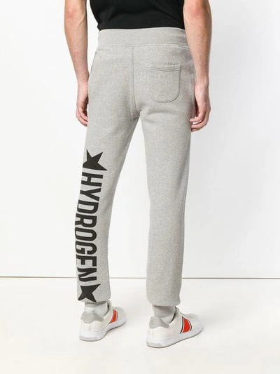 Shop Hydrogen Tapered Track Pants In Grey
