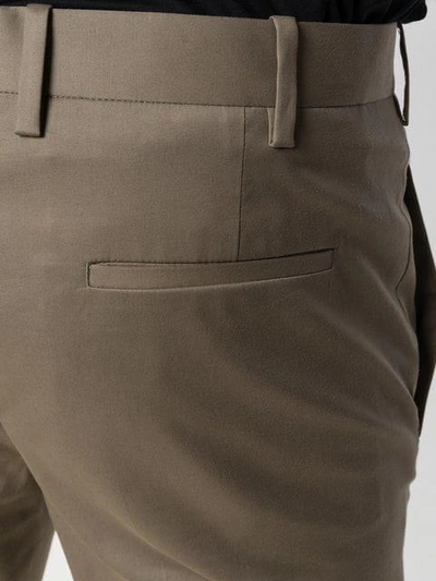 Shop Neil Barrett Cropped Tailored Trousers - Neutrals