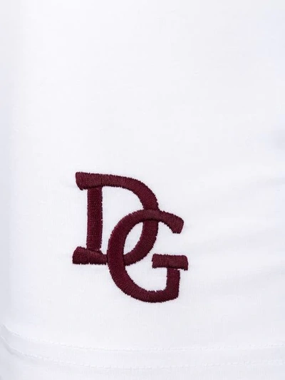 Shop Dolce & Gabbana Logo Vest Top In W0800 Optical White