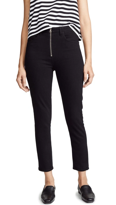 Shop Agolde Nico High Rise Slim Fit Jeans In Raven