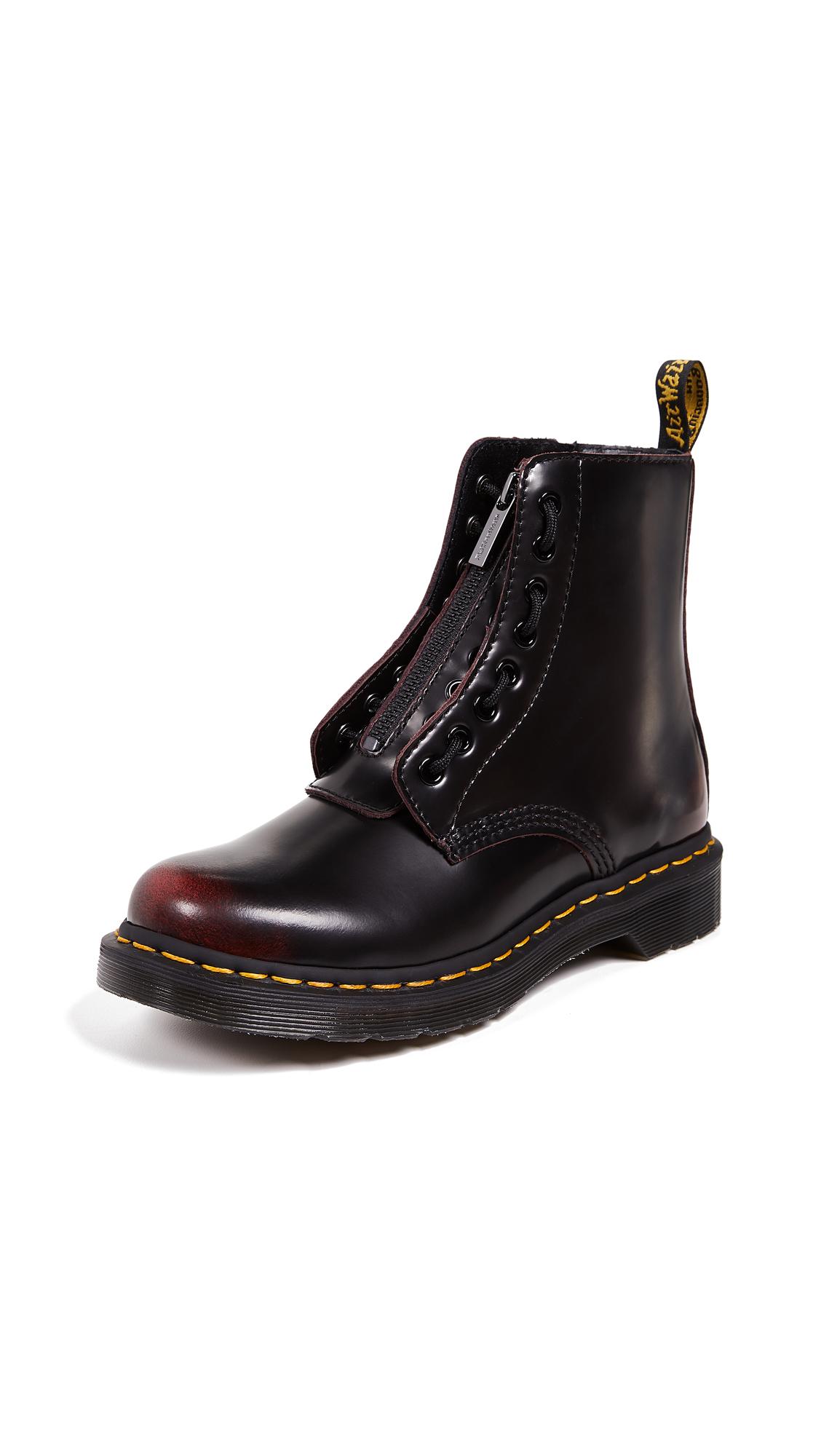 dr martens pascal front zip cherry