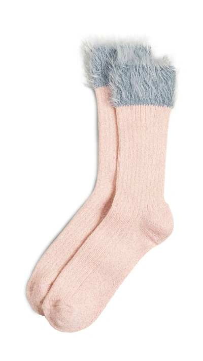 Shop Hysteria Judit Mid High Socks In Pink