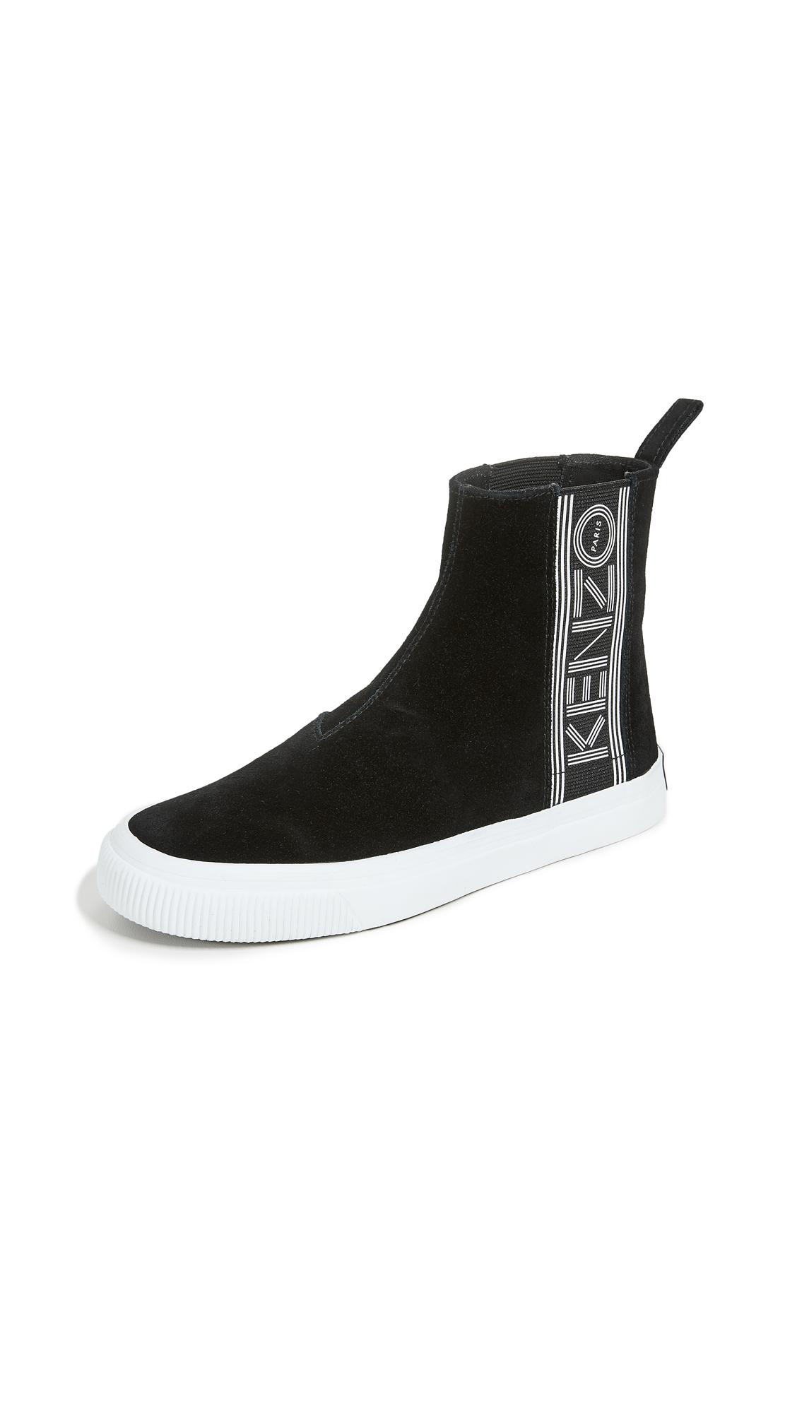 Kenzo Kapri High Top Sneakers In Black 