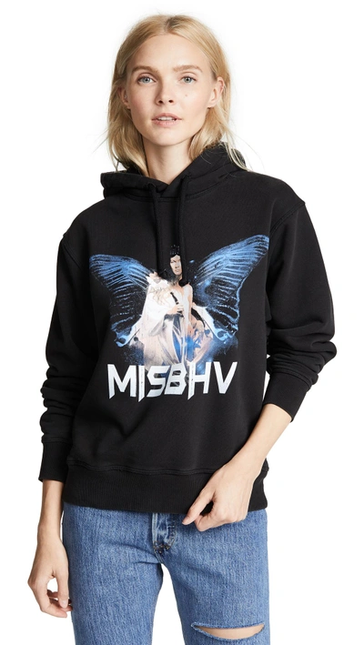 Shop Misbhv The Dream Hoodie In Washed Black