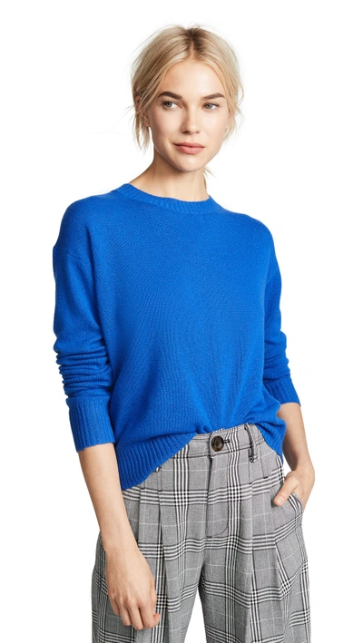 Shop 360 Sweater Oumie Cashmere Sweater In Royal
