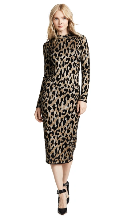 Shop Versace Leopard Print Dress