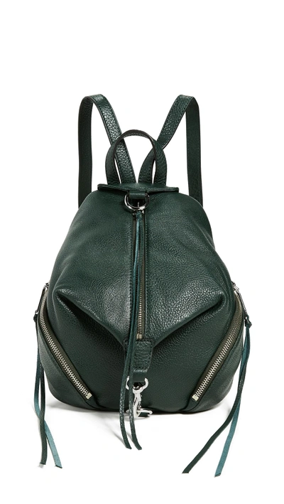 Shop Rebecca Minkoff Medium Julian Backpack In Pine