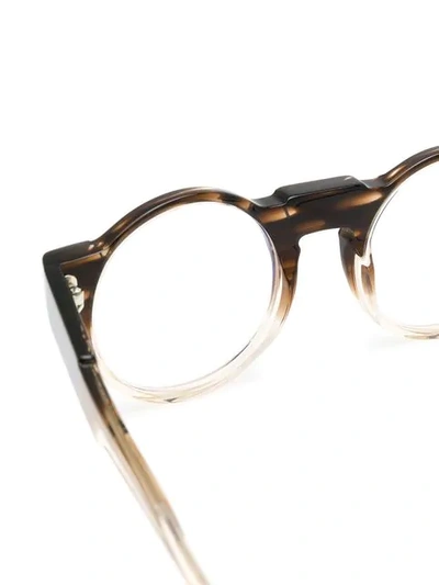 Shop Kuboraum K10 Glasses In Brown