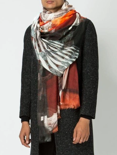 Shop Faliero Sarti Hermitage Printed Scarf  In Hermitage San Pietro Burgo 61940 145x180