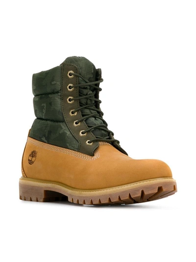 Shop Timberland Premium Contrast Boots In Green