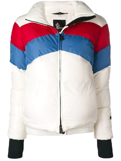 Shop Moncler Grenoble Padded Feather Down Jacket - White