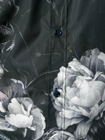 Shop Dolce & Gabbana Floral Shirt In Blue