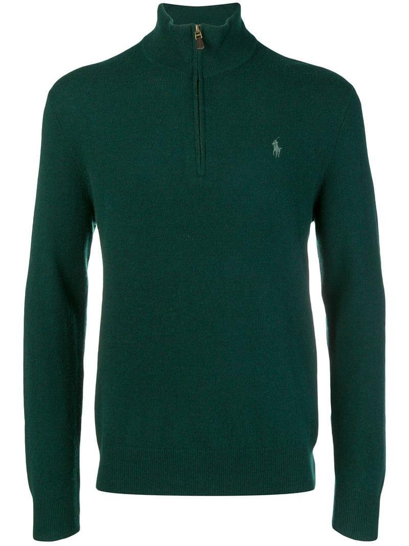 ralph lauren half zip green