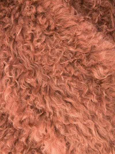 Shop Yves Salomon Fluffy Scarf In Pink