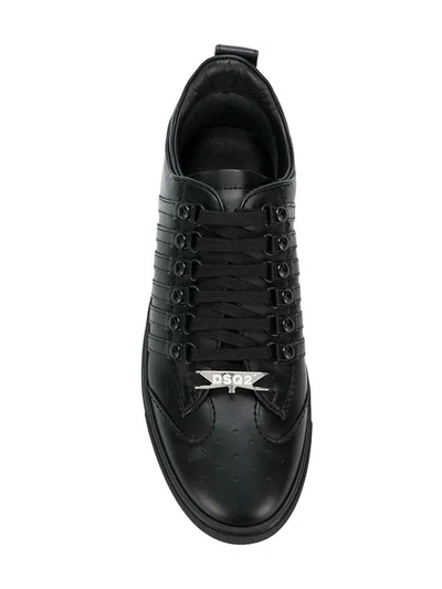 Shop Dsquared2 Hiker Laced Sneakers - Black