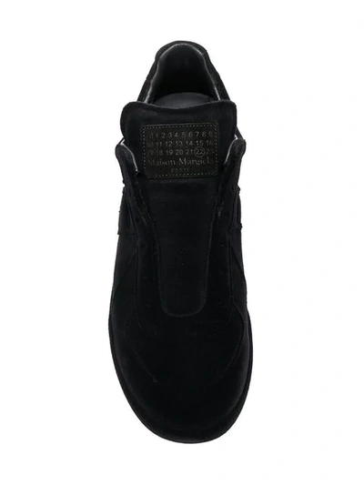 Shop Maison Margiela Laceless Sneakers In Black